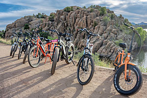 Prescott E-Bike Rentals - across Granite Dells